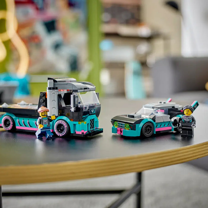60406 RACE CAR AND CAR CARRIER TRUCK TOYS by LEGO at Sundora