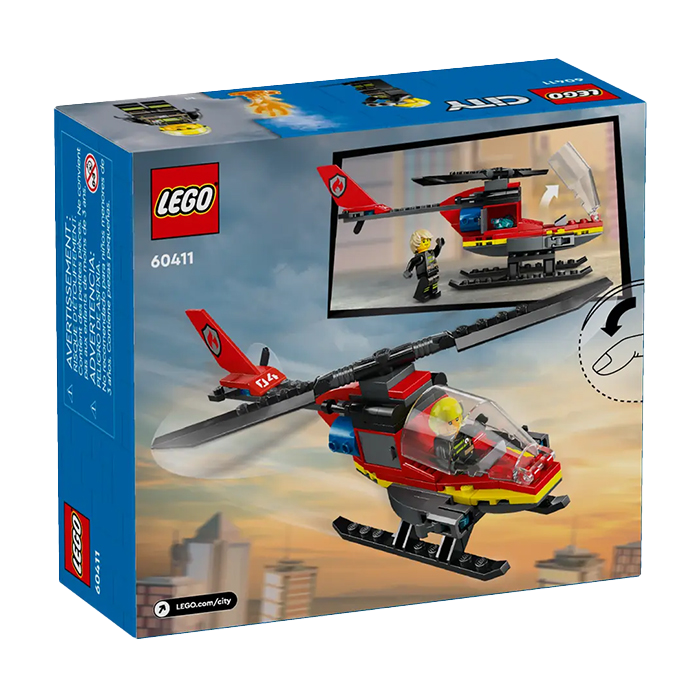 60411 FIRE RESCUE HELICOPTER TOYS by LEGO at Sundora