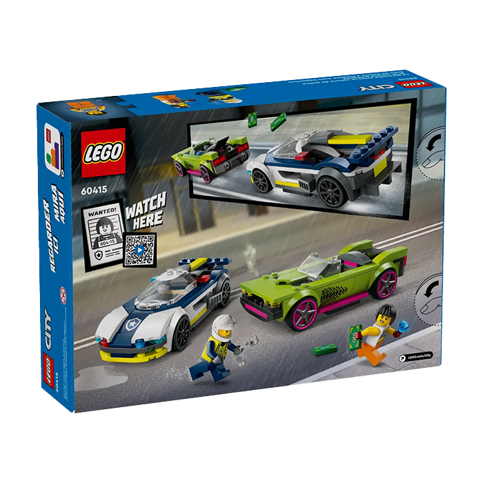 60415 POLICE CAR AND MUSCLE CAR CHASE TOYS by LEGO at Sundora