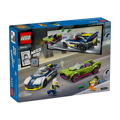 60415 POLICE CAR AND MUSCLE CAR CHASE TOYS by LEGO at Sundora