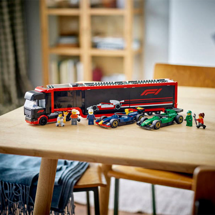 60445 F1® Truck with RB20 &amp; AMR24 F1® Cars