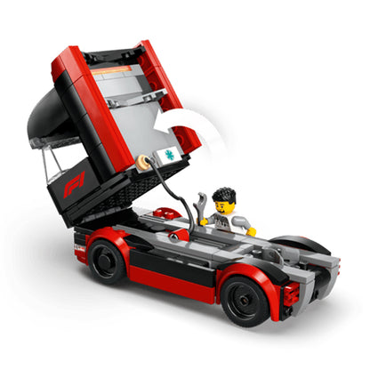 60445 F1® Truck with RB20 &amp; AMR24 F1® Cars