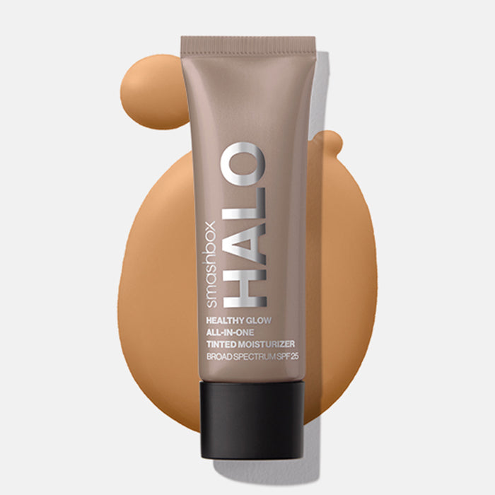 MINI HALO HEALTHY GLOW ALL-IN-ONE TINTED MOISTURIZER BROAD SPECTRUM SPF 25 WITH HYALURONIC ACID MAKEUP by SMASHBOX at Sundora