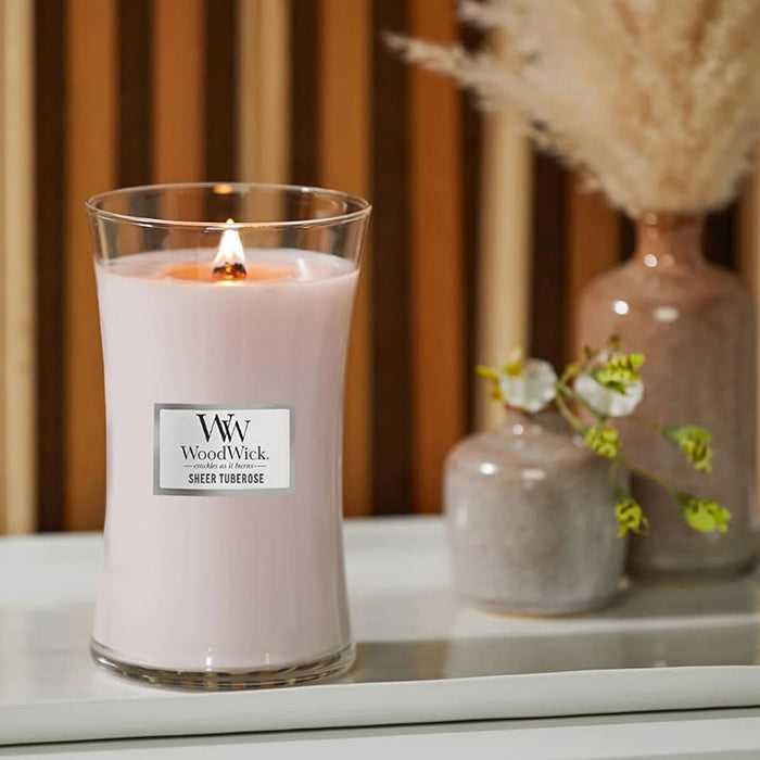 SHEER TUBEROSE CANDLE CANDLE by WOODWICK at Sundora
