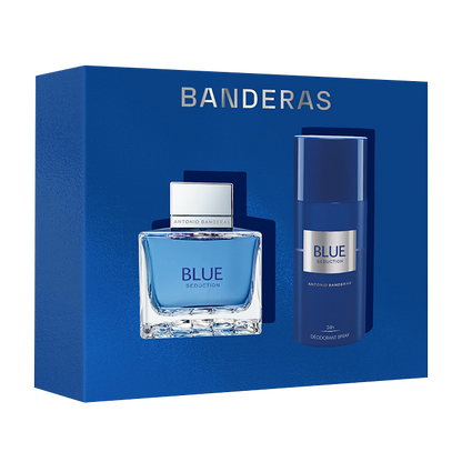 BLUE SEDUCTION EDT + DEODORANT GIFT SET GIFT SET by BANDERAS at Sundora