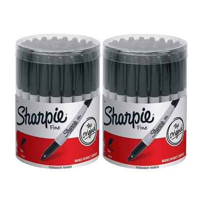 FINE PERMANENT MARKER BLACK 36CT CANISTER STATIONERY by SHARPIE at Sundora