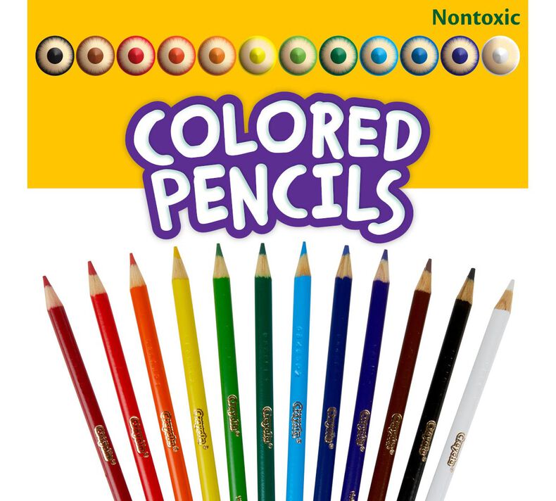 Colored Pencils, Long, 12 Count COLOR PENCILS by CRAYOLA at Sundora