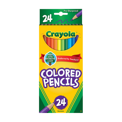 COLORED PENCILS, 24 COUNT COLOR PENCILS by CRAYOLA at Sundora