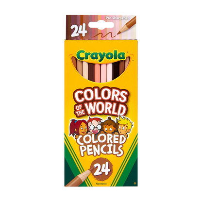 COLORS OF THE WORLD SKIN TONE CRAYONS, 24 COUNT STATIONERY by CRAYOLA at Sundora