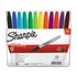 SHARPIE FINE POINT PERMANENT MARKERS 12/PKG ASSORTED COLORS STATIONERY by SHARPIE at Sundora