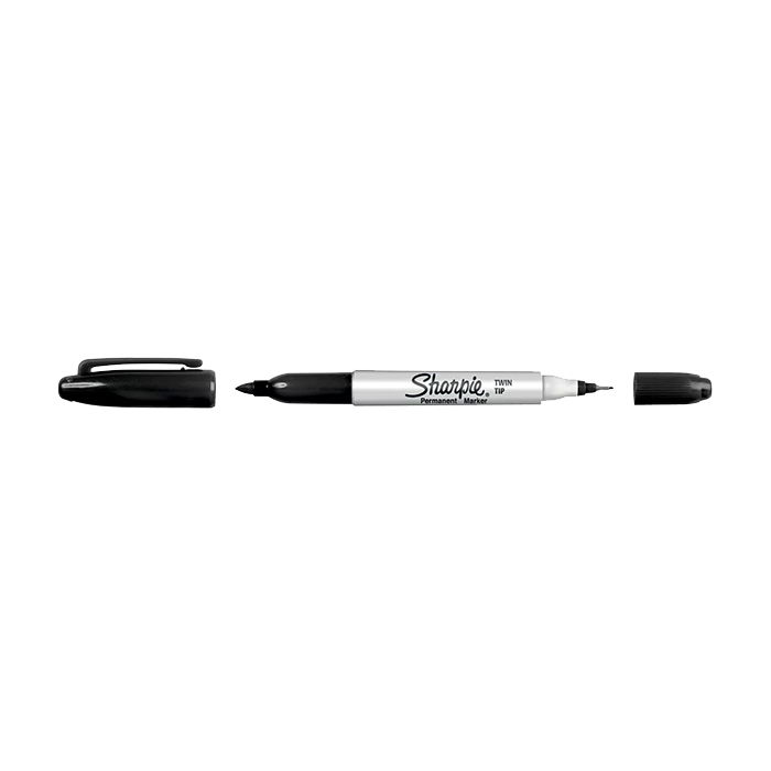 FINE TIP PERMANENT MARKER PEN - BLACK STATIONERY by SHARPIE at Sundora