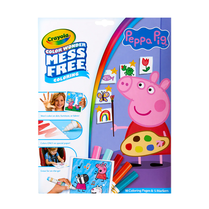 COLOR WONDER MESS FREE PEPPA PIG COLORING SET COLORING SET by CRAYOLA at Sundora