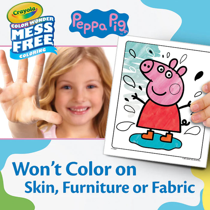 COLOR WONDER MESS FREE PEPPA PIG COLORING SET COLORING SET by CRAYOLA at Sundora