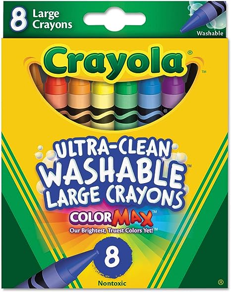 Ultra-Clean Large Washable Crayons 8 ct CRAYON by CRAYOLA at Sundora