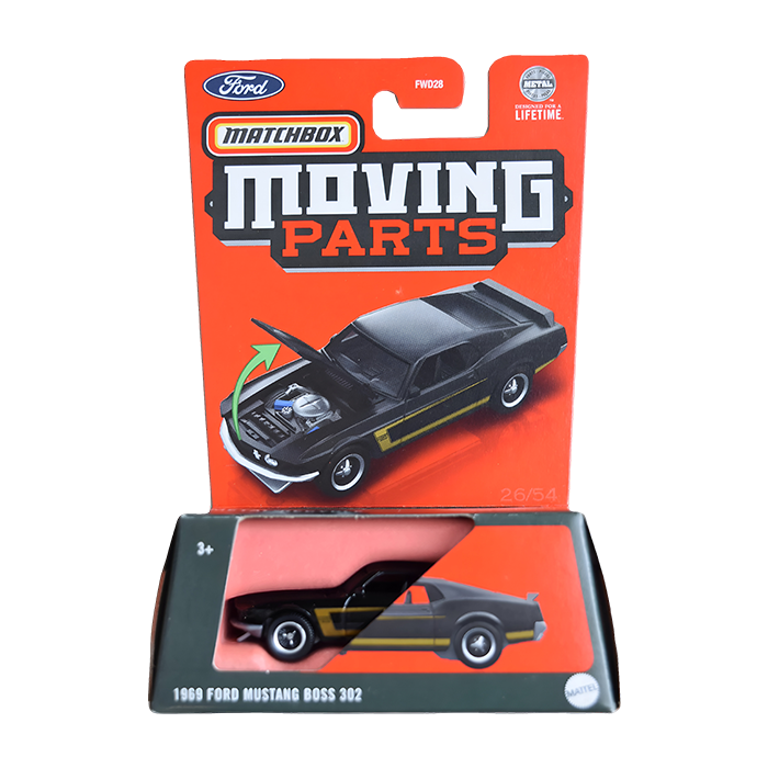 1969 ford Mustang Boss 302 with Moving Parts