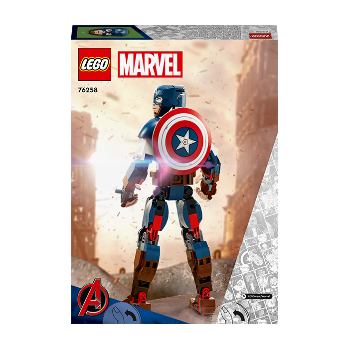 76258 MARVEL AVENGERS CAPTAIN AMERICA CONSTRUCTION FIGURE TOYS by LEGO at Sundora