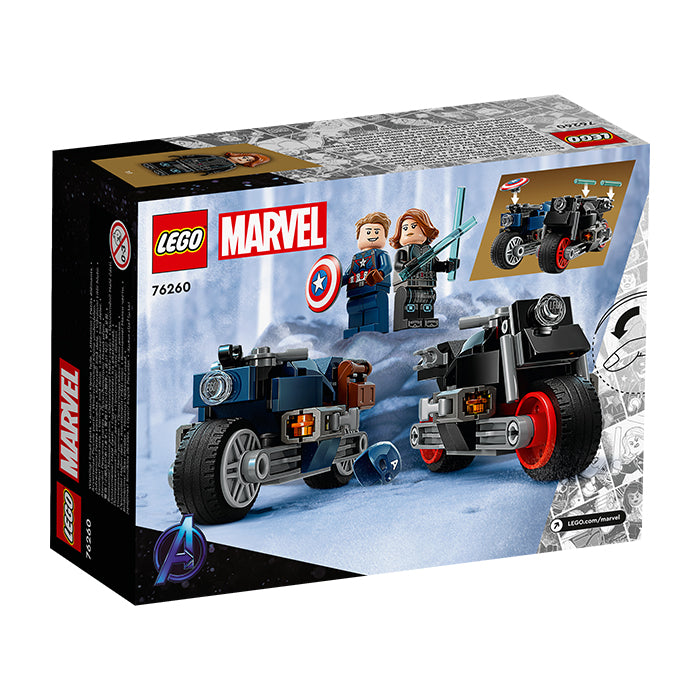 76260 BLACK WIDOW &amp; CAPTAIN AMERICA MOTORCYCLES TOYS by LEGO at Sundora