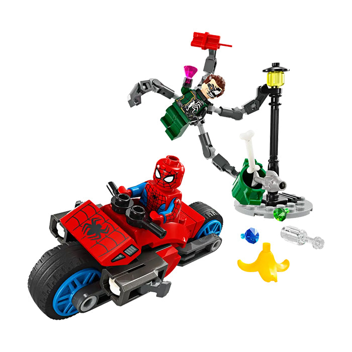 76275 MOTORCYCLE CHASE: SPIDER-MAN VS. DOC OCK TOYS by LEGO at Sundora