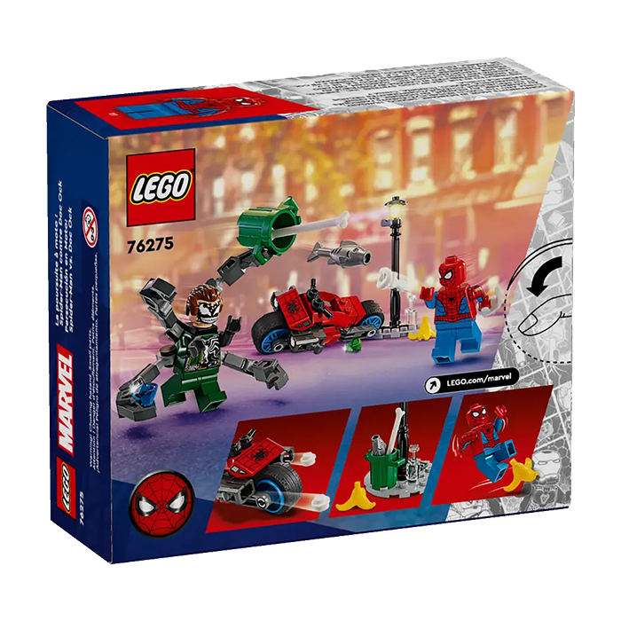 76275 MOTORCYCLE CHASE: SPIDER-MAN VS. DOC OCK TOYS by LEGO at Sundora