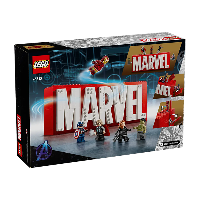 76313 MARVEL Logo &amp; Minifigures