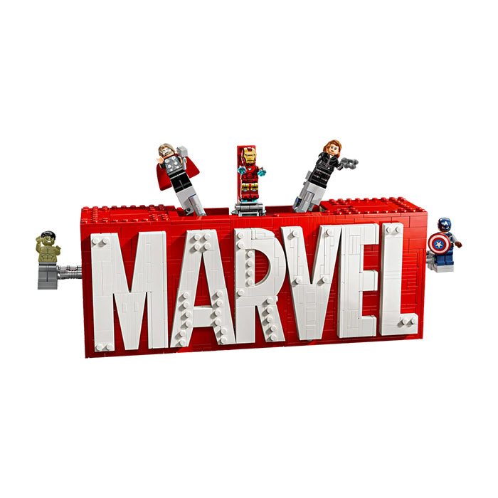 76313 MARVEL Logo &amp; Minifigures