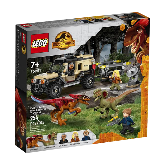 76951 Pyroraptor &amp; Dilophosaurus Transport