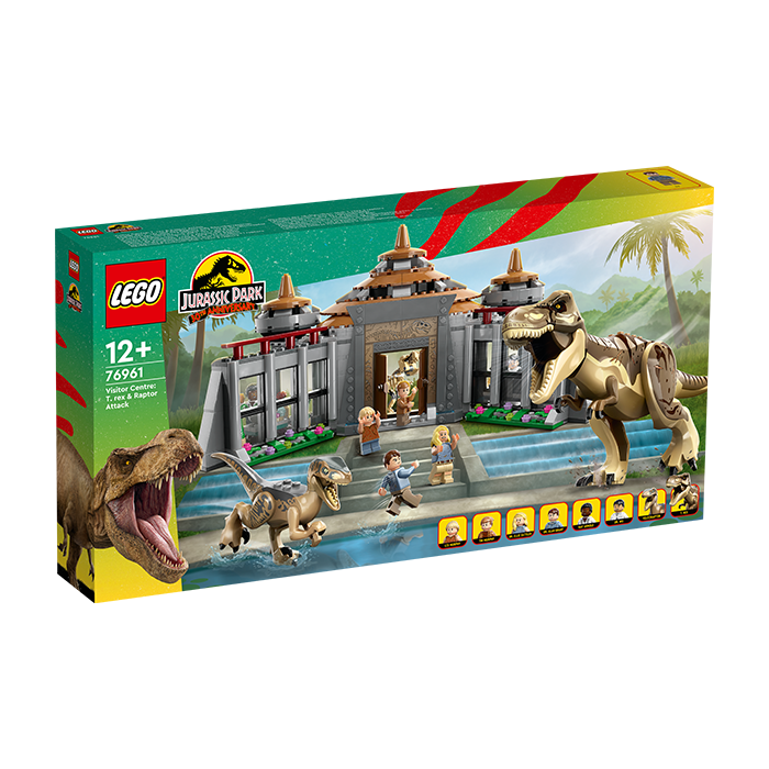 76961 VISITOR CENTER: T. REX &amp; RAPTOR ATTACK TOYS by LEGO at Sundora
