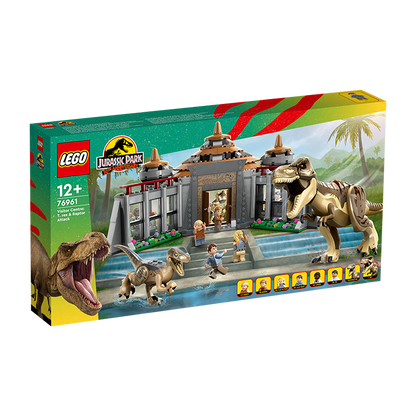 76961 VISITOR CENTER: T. REX &amp; RAPTOR ATTACK TOYS by LEGO at Sundora