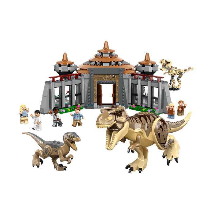 76961 VISITOR CENTER: T. REX &amp; RAPTOR ATTACK TOYS by LEGO at Sundora