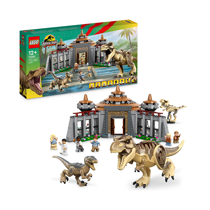 76961 VISITOR CENTER: T. REX &amp; RAPTOR ATTACK TOYS by LEGO at Sundora