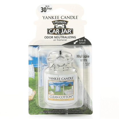 CLEAN COTTON – CAR JAR ULTIMATE CAR JAR by YANKEE CANDLE at Sundora