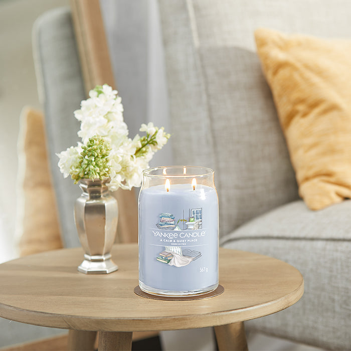 A CALM &amp; QUIET PLACE SIGNATURE JAR CANDLE by YANKEE CANDLE at Sundora