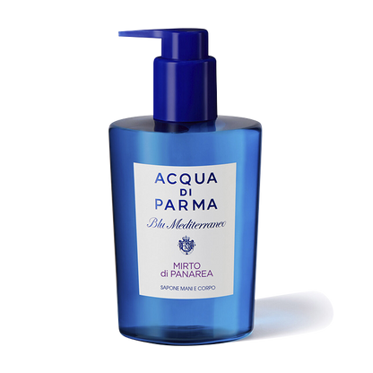 BLU MEDITERRANEO MIRTO DI PANAREA HAND AND BODY WASH SKINCARE by ACQUA DI PARMA at Sundora