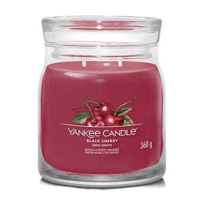 BLACK CHERRY SIGNATURE JAR CANDLE by YANKEE CANDLE at Sundora