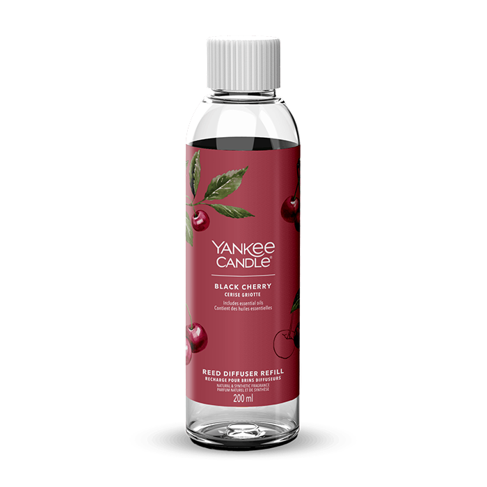 BLACK CHERRY SIGNATURE REED DIFFUSER REFILL DIFFUSER by YANKEE CANDLE at Sundora