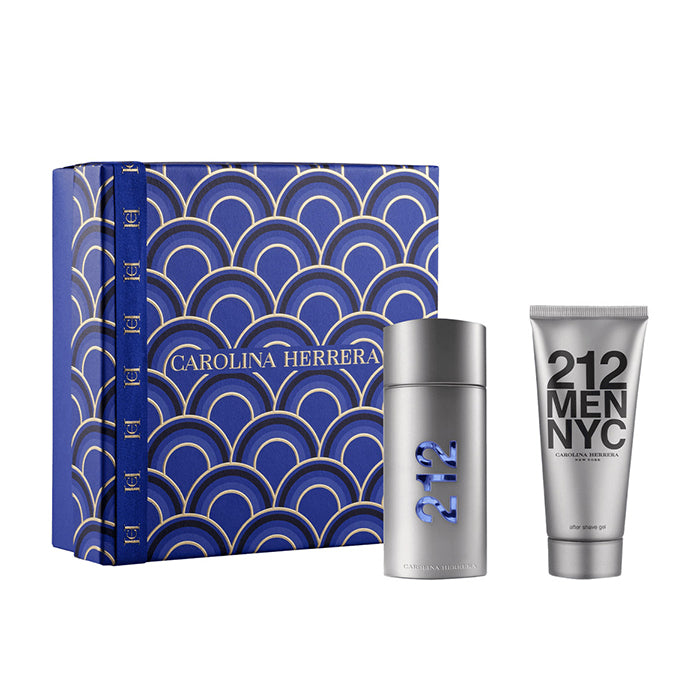 212 NYC MEN 100ML EAU DE TOILETTE AND 100ML AFTER SHAVE GEL GIFT SET by CAROLINA HERRERA at Sundora