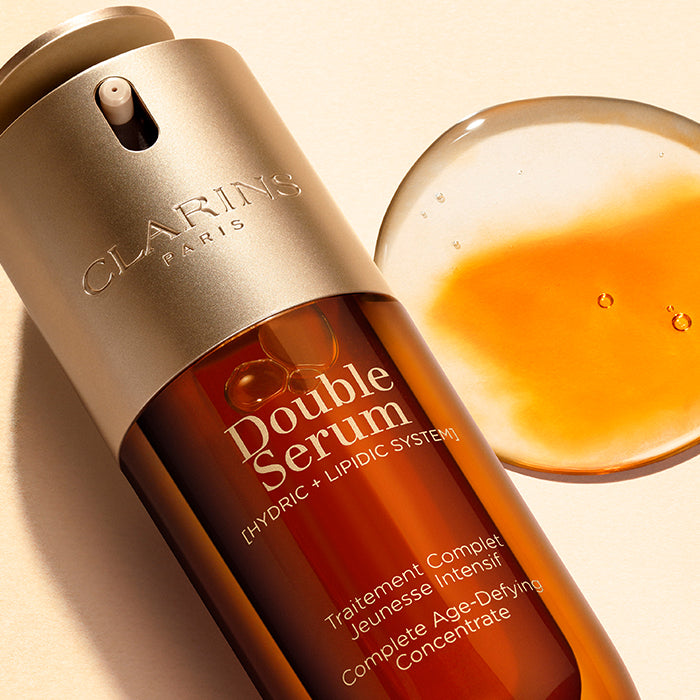 DOUBLE SERUM ANTI-AGING + ANTI-WRINKLE SERUM FACE SERUM by CLARINS at Sundora