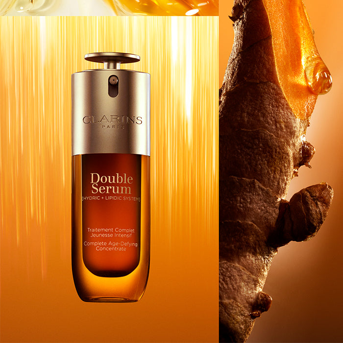 DOUBLE SERUM ANTI-AGING + ANTI-WRINKLE SERUM FACE SERUM by CLARINS at Sundora