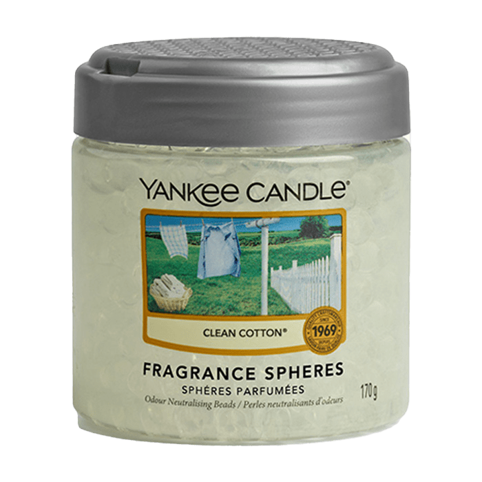 CLEAN COTTON FRAGRANCE SPHERES AIR FRESHENER by YANKEE CANDLE at Sundora
