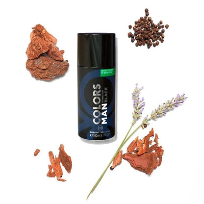 BLACK MAN DEO SPRAY DEODORANT by UNITED COLORS OF BENETTON at Sundora