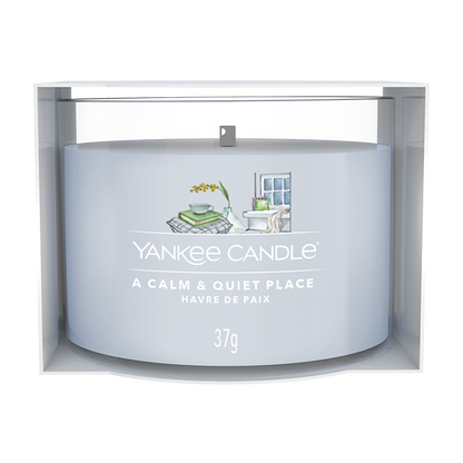 A CALM &amp; QUIET PLACE FILLED VOTIVE CANDLE by YANKEE CANDLE at Sundora