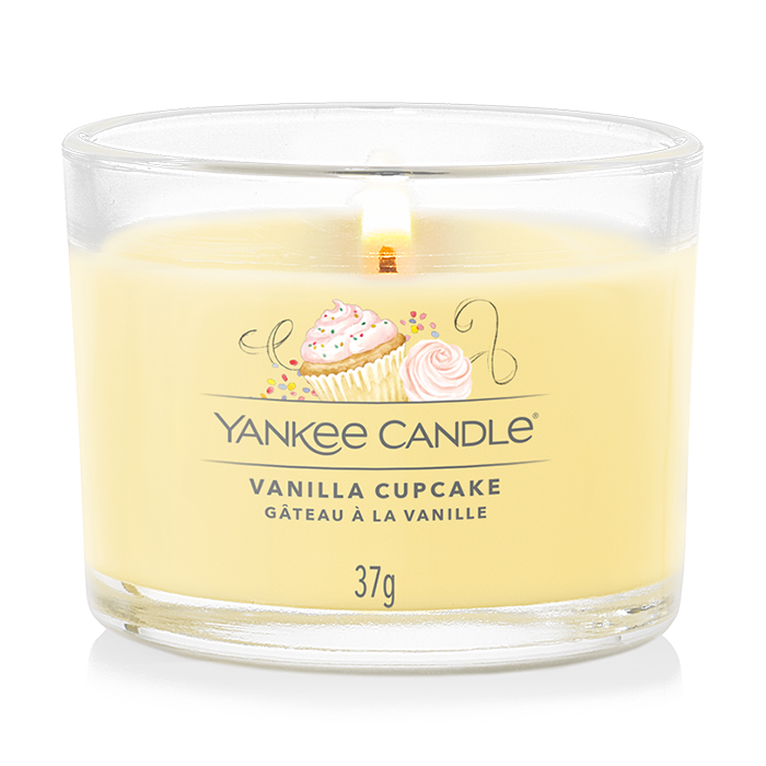 VANILLA CUPCAKE FILLED VOTIVE CANDLE by YANKEE CANDLE at Sundora