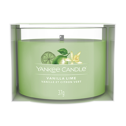 VANILLA LIME FILLED VOTIVE CANDLE by YANKEE CANDLE at Sundora