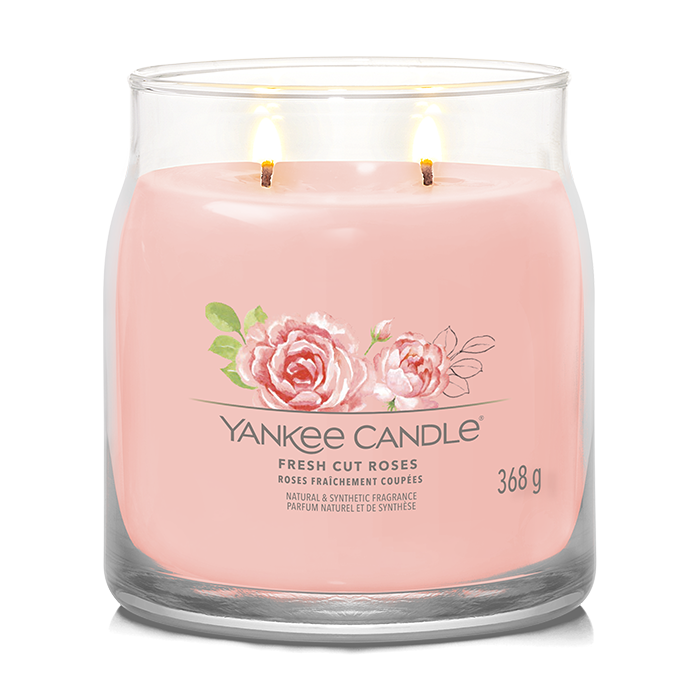 FRESH CUT ROSES SIGNATURE JAR CANDLE by YANKEE CANDLE at Sundora