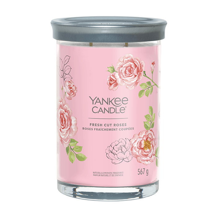 FRESH CUT ROSES SIGNATURE TUMBLER CANDLE CANDLE by YANKEE CANDLE at Sundora