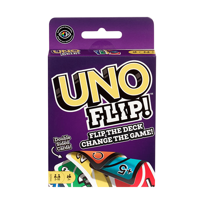 UNO Flip! Card Game With Double-Sided Deck- GDR44 CARD GAMES by MATTEL at Sundora