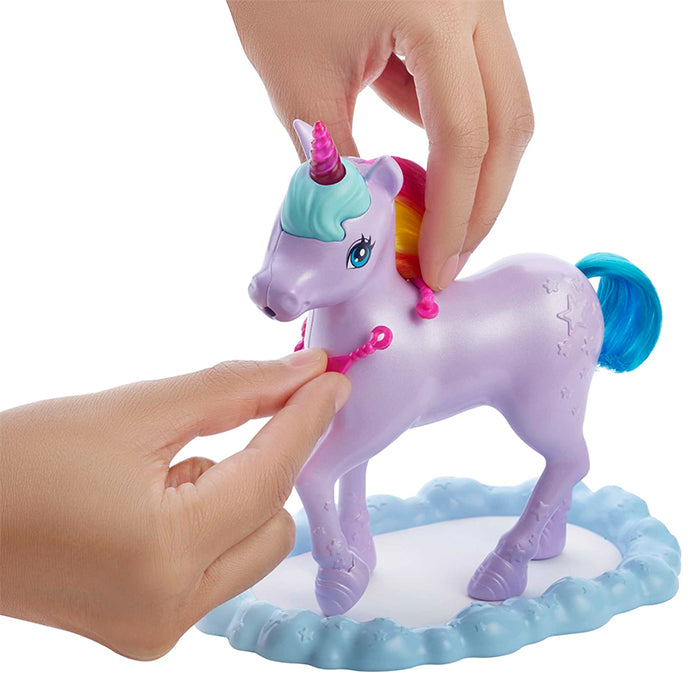Dreamtopia Unicorn Pet Playset With Royal Fashion Doll, Unicorn Toy, Color Change, Potty Feature &amp; 18 Accessories - GTG01 DOLLS &amp; PLAYSETS by BARBIE at Sundora