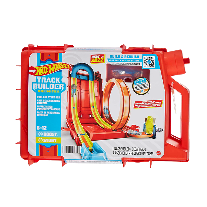 Track Builder Unlimited Fuel Can Stunt Box, Gift For Kids 6 Years &amp; Up - HDX78 TRACKSETS &amp; PLAYSETS by HOT WHEELS at Sundora