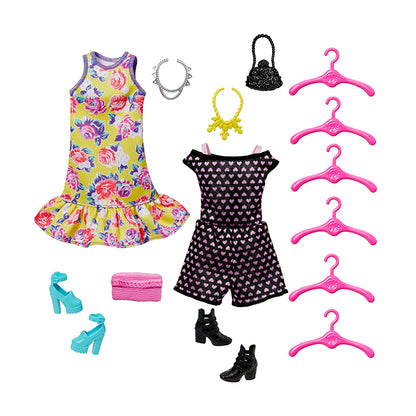 Ultimate Closet Doll and Playset Portable Fashion Toy with Doll, Clothes and Accessories - HJL66 DOLLS &amp; PLAYSETS by BARBIE at Sundora