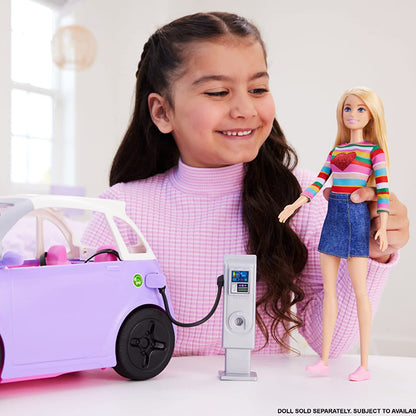 Car, Kids Toys, “Electric Vehicle” With Charging Station - HJV36 DOLLS &amp; PLAYSETS by BARBIE at Sundora